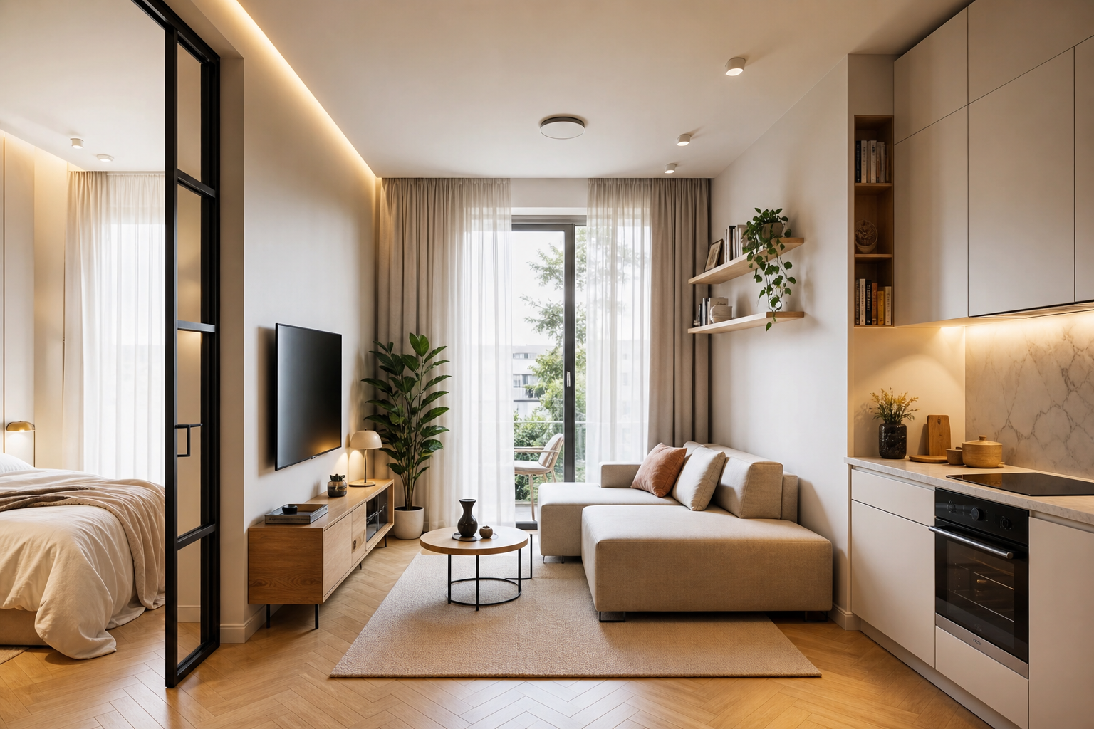 Hero: Modern minimalist stan od 35m² sa prirodnim svetlom